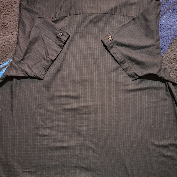 Alfani 2XL black short sleeve button down shirt - Picture 3 of 3